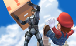 ssbb super smash bros brawl nintendo wii mario snake vignette head