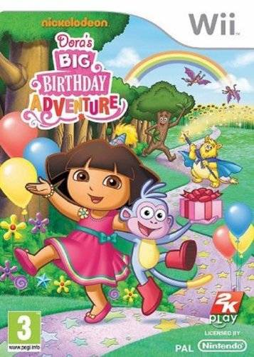 Dora Joyeux Anniversaire big Birthday Adventure wii