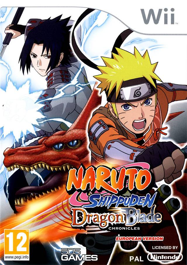 naruto shippuden dragon blade chronicles wii jaquette