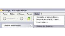 Option des dossiers