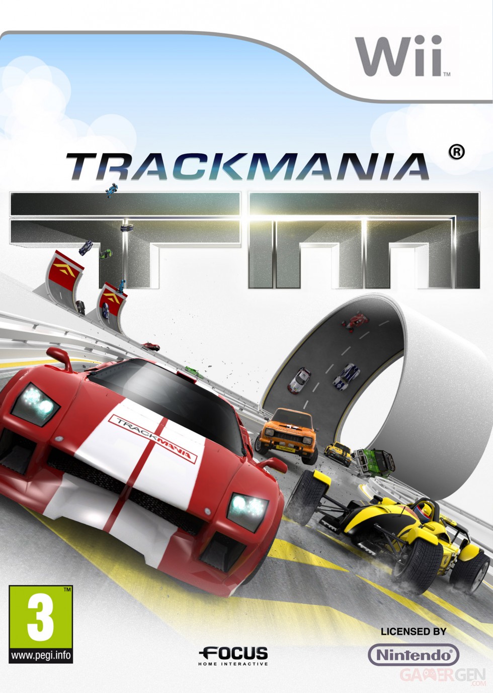 trackmania wii jaquette